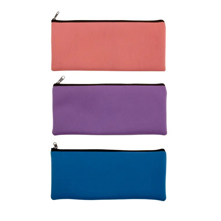 Single-Zip Pencil Case – Vibrant Assorted Colors