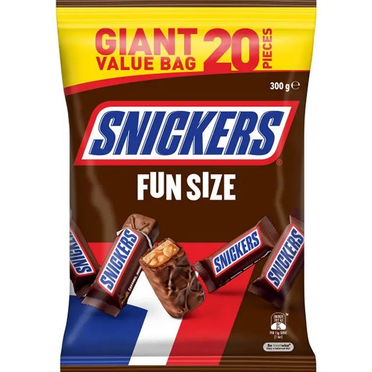 Snickers Fun Size Chocolate Candy Bag – 300g Assortment