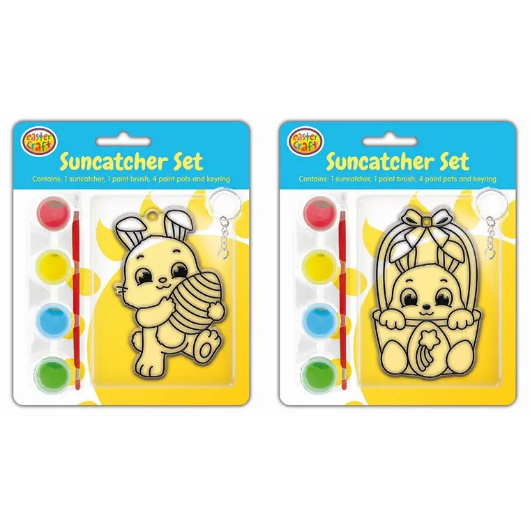 Stained-Glass Style Sun Catcher Craft Kit – Bunny or Chick Design