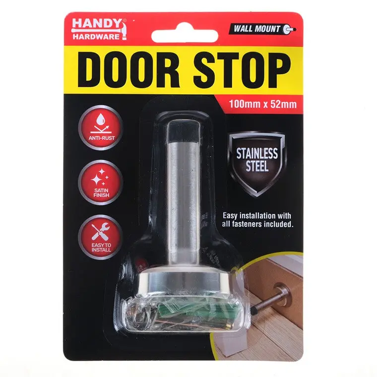 Stainless Steel Door Stopper – Durable Floor-Mount Design