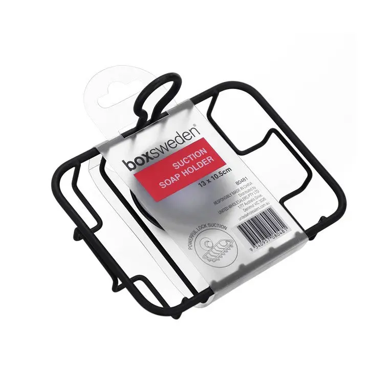 Suction-Mount Wire Soap Dish Holder