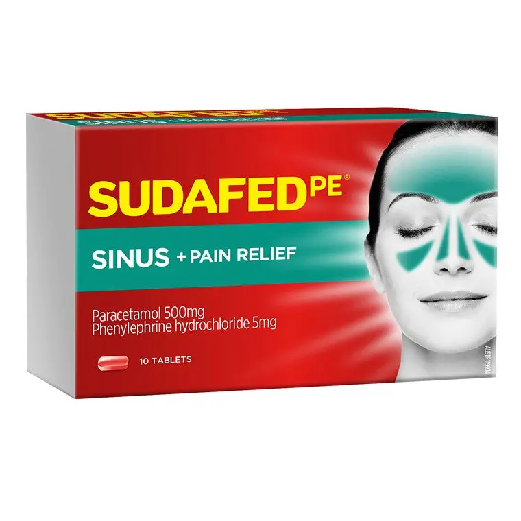 Sudafed PE Sinus & Pain Relief Tablets