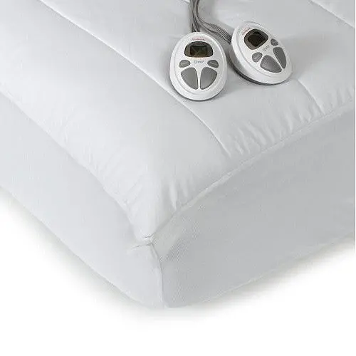 Sunbeam Therapedic Heated Warming Mattress Pad – Queen, 140-Thread Count