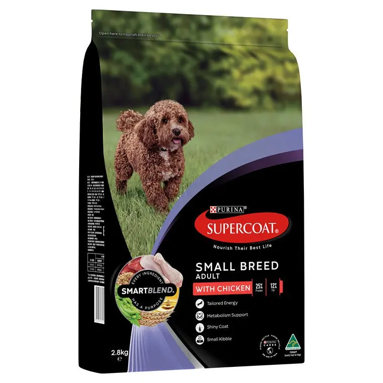 Supercoat Adult Chicken Flavor Dry Dog Food – Complete Daily Nutrition, 2.8 kg