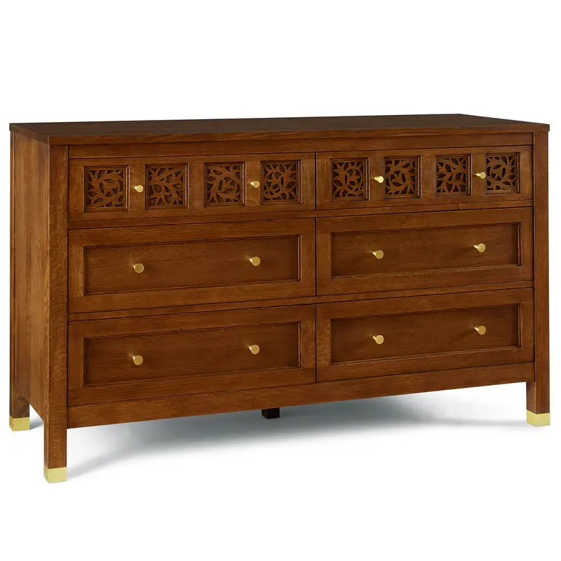 Surrey Hills Six-Drawer Dresser in Transitional Style