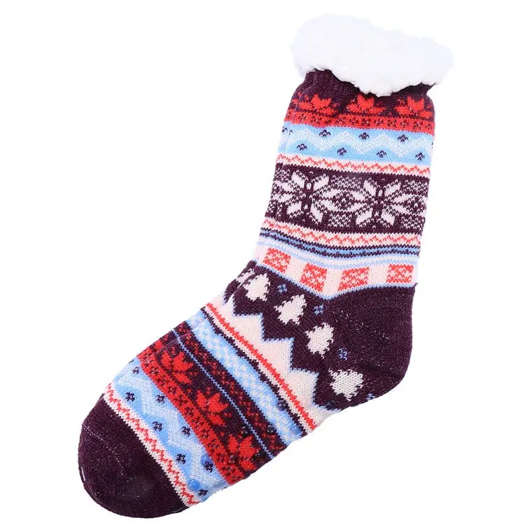 Thermal Nordic-Print Bed Socks – Soft & Insulating