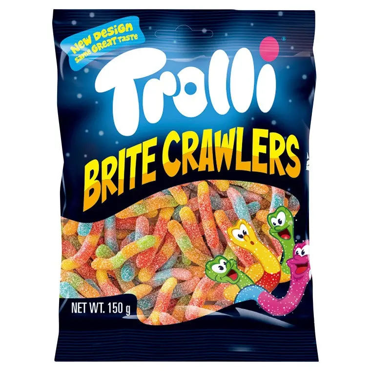 Trolli Brite Crawlers Gummy Candy (150g)