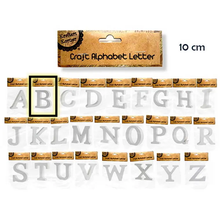 Uppercase Letter B Craft Cut-Out – 10 cm Tall