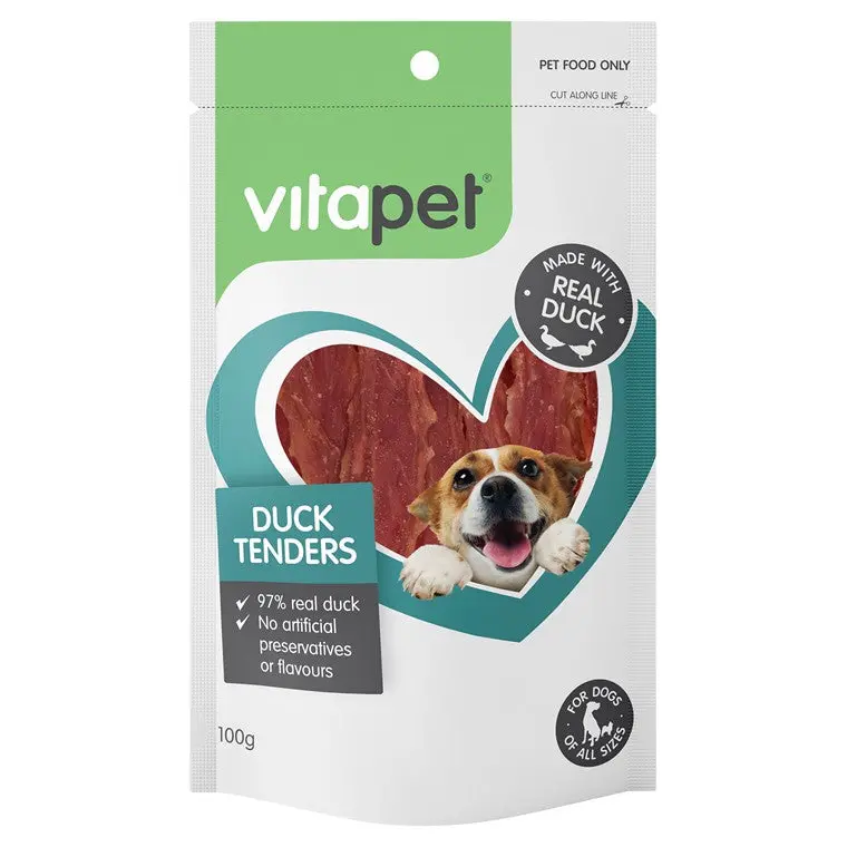 Vitapet Duck Tenders Dog Treats – 100g Protein-Rich Snack