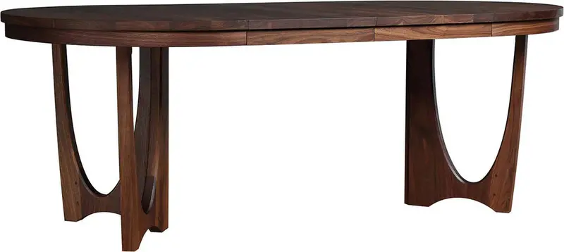 Walnut Grove Extendable Round Dining Table (2-Leaf)