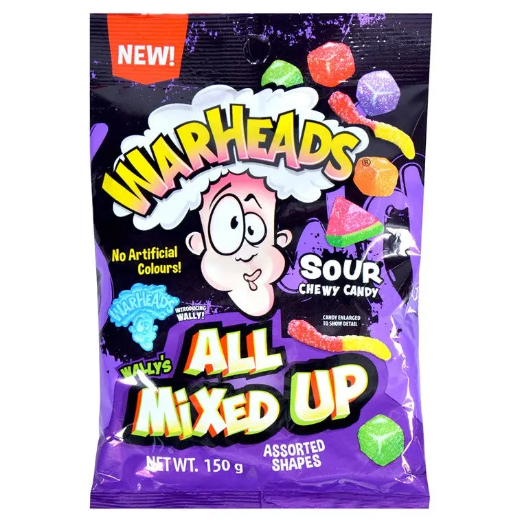 Warheads All Mixed Up Sour Candy Assortment – 150g