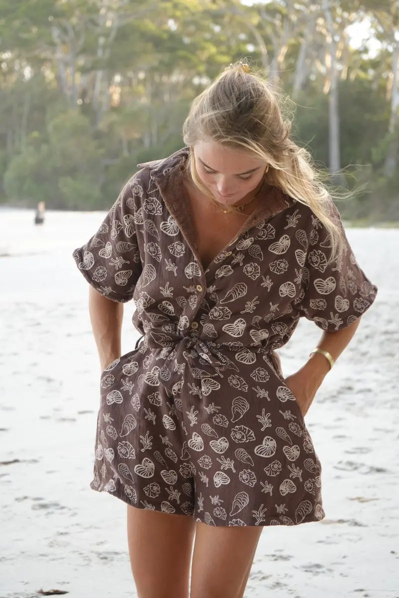 Women’s Absorbent Towel Romper