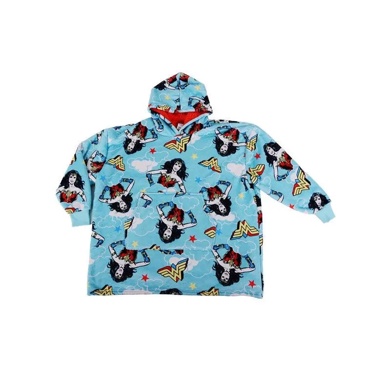 Wonder Woman Cuddle Hoodie – Soft Fleece Lounge Wear