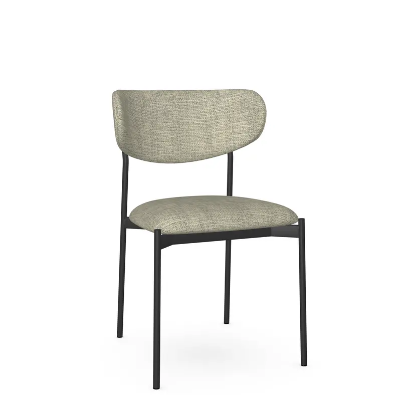 Wyatt Dining Chair – Black Coral Coastline Fabric