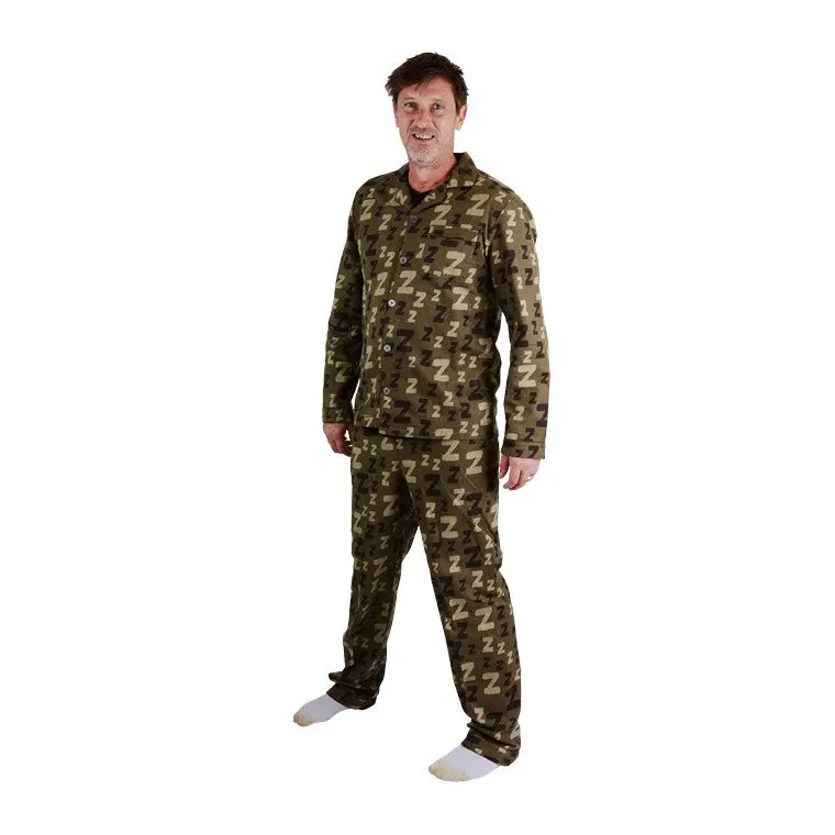 ZZZZ-Themed Flannel Pajama Set – Size L